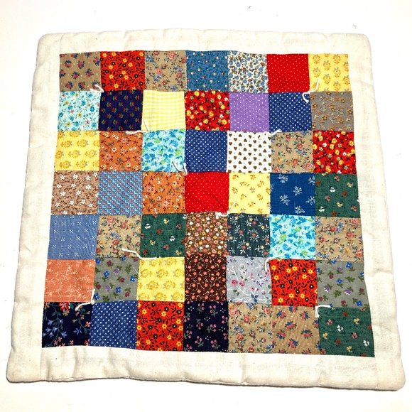 Handmade Other - Homemade Quilted Cotton Chair Seat Topper